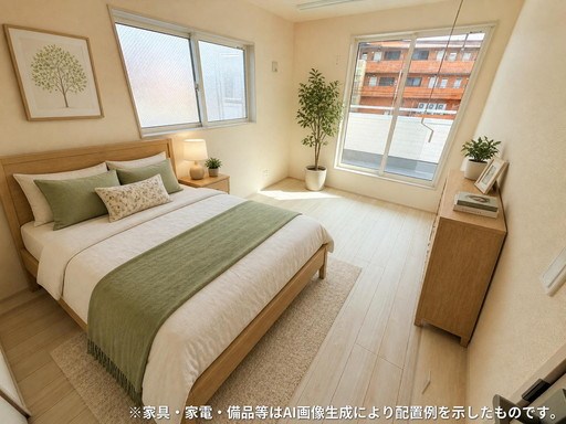 戸田市美女木１丁目新築戸建　全4棟　3号棟 内観写真（寝室）
