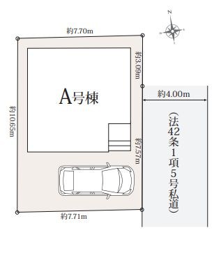 さいたま市南区鹿手袋３丁目新築戸建　全1棟 区画図