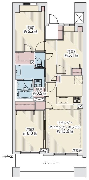 グランステージ南浦和 間取図・土地図