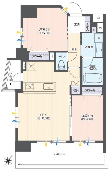 センチュリー武蔵浦和 間取図・土地図