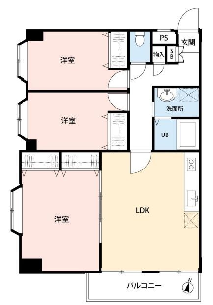 メルサニュートダミヨシ 間取図・土地図