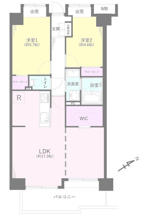セントラルコート浦和南 間取図・土地図