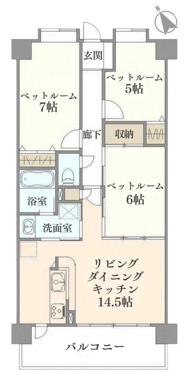 ダイアパレス北戸田ファインアベニュー 間取図・土地図