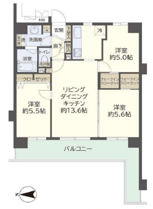 コスモ戸田公園ロイヤルフォルム 間取図・土地図