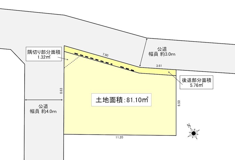 戸田市笹目6丁目 売地 間取図・土地図
