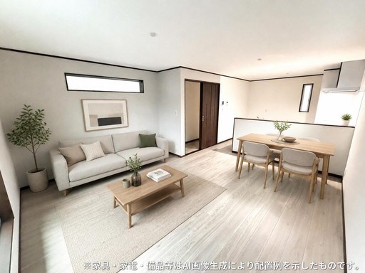 蕨市北町４丁目新築戸建　全1棟 内観写真（リビング）