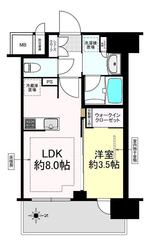 ネベル川口芝CORTE 間取図・土地図