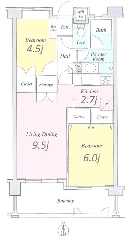 グレイスコート戸田 間取図・土地図