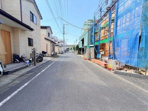 戸田市美女木１丁目新築戸建　全1棟 現地写真（前面道路含む現地写真）