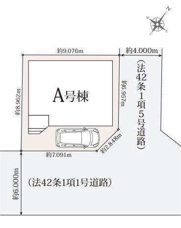 戸田市美女木１丁目新築戸建　全1棟 区画図