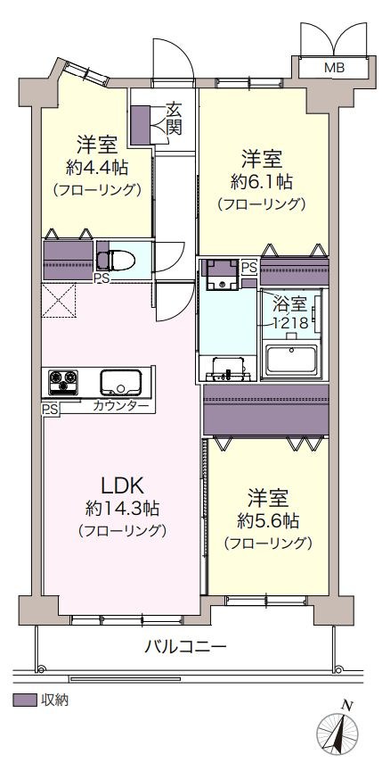 メイツ武蔵浦和ガーデン 間取図・土地図