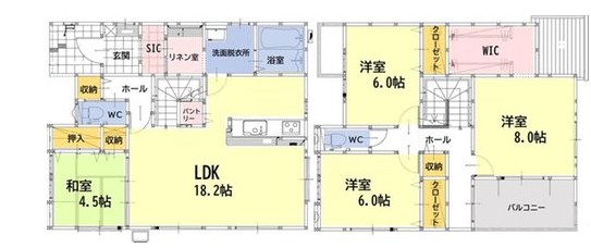 小倉北区大畠2丁目2期1号棟 間取図・土地図