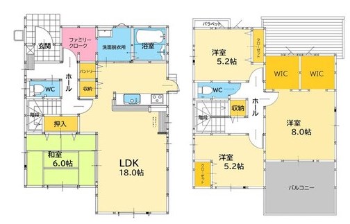 小倉南区中曽根6丁目1期1号棟 間取図・土地図