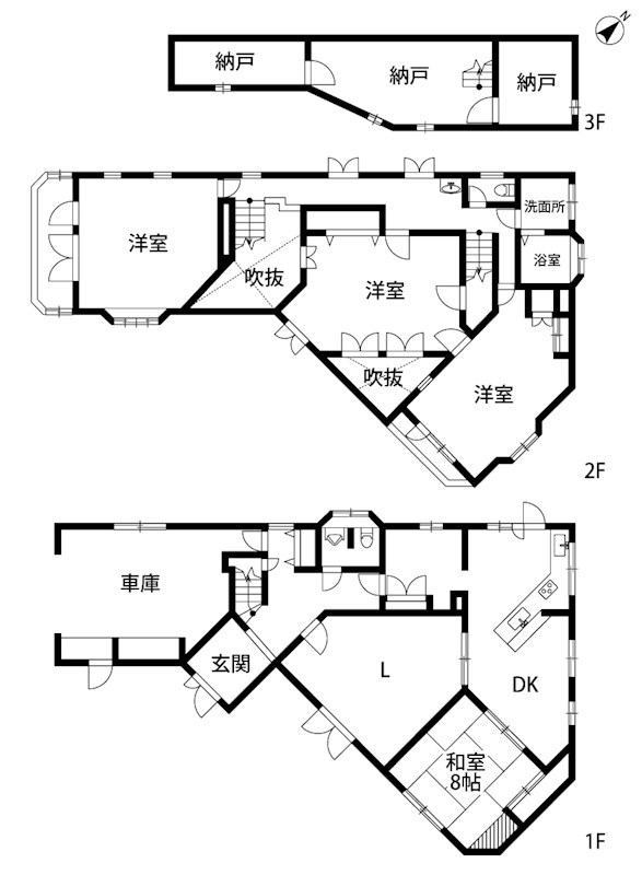 青山5丁目売戸建 間取り図