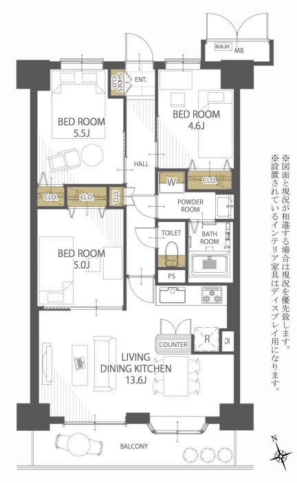 ダイアパレスシアース万代南棟 506号室 間取り図