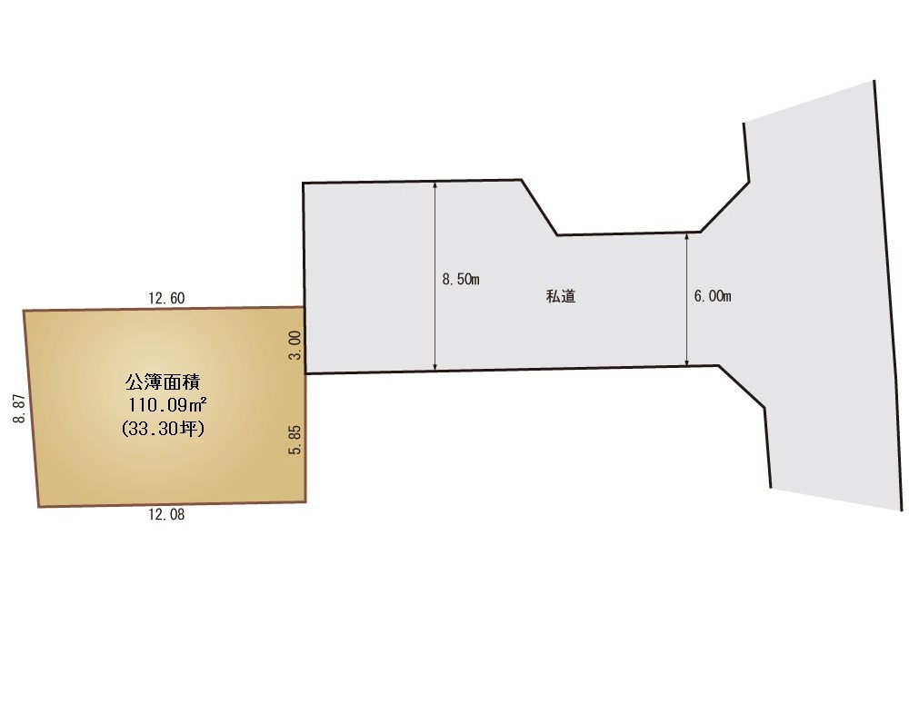 上新栄町3売地 間取り図