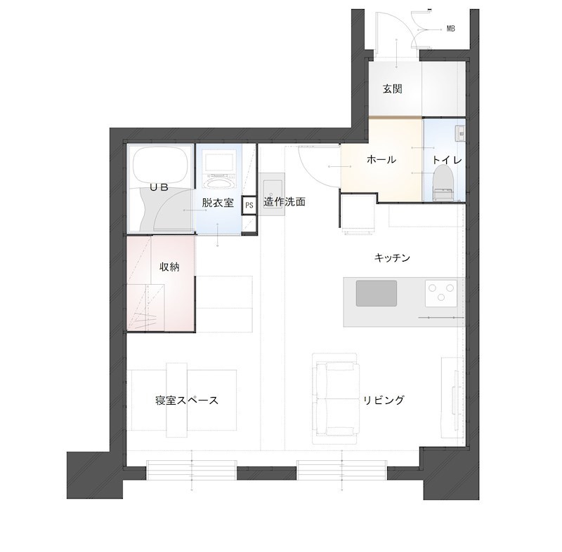 ダイアパレス万代 902号室 間取り図