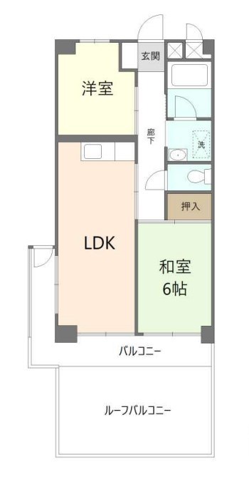 エスカイヤ大川前プラザ 301号室 間取り図