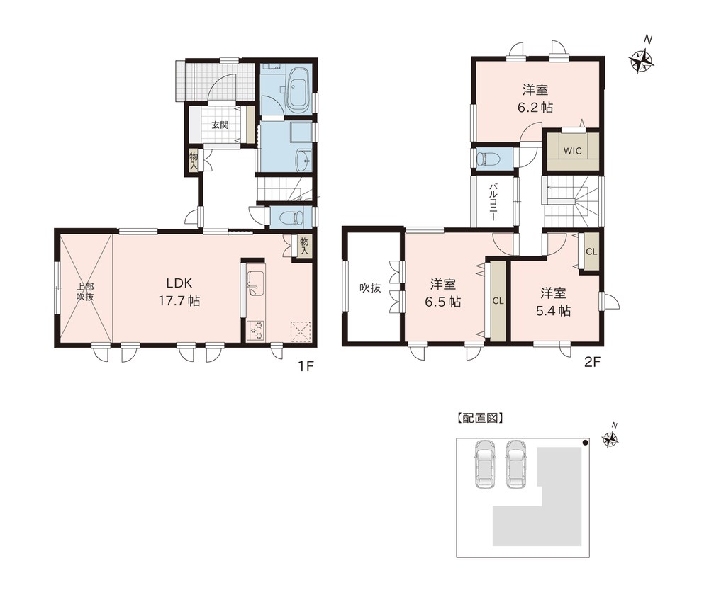 東区船江町1丁目(A棟) 間取り図