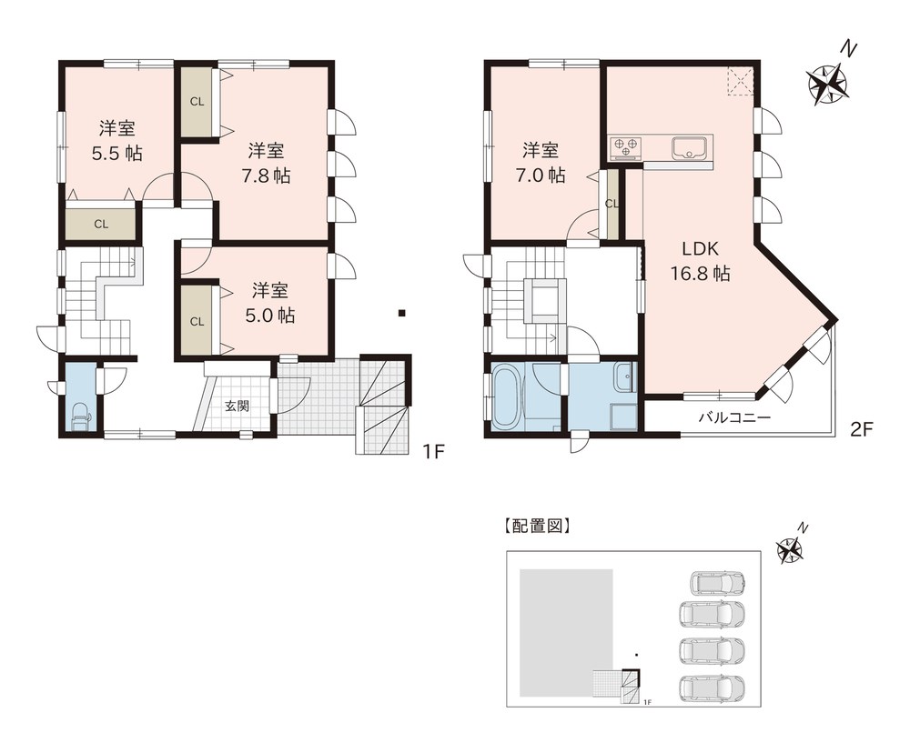 西区五十嵐中島5丁目 間取り図