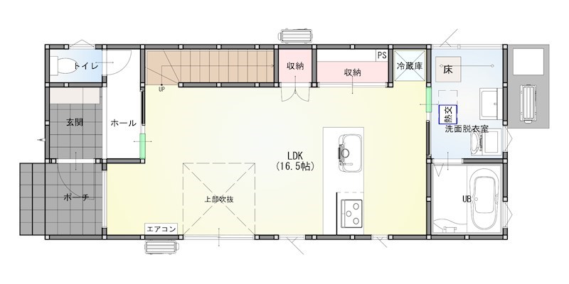 江南区亀田中島HS003 間取り図