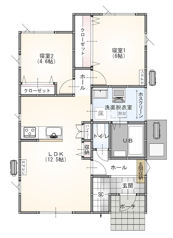 西区寺尾HB 間取り図