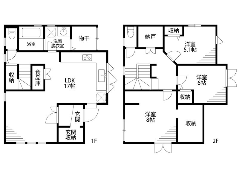 西区五十嵐2の町モデルハウス（クリーク） 間取り図