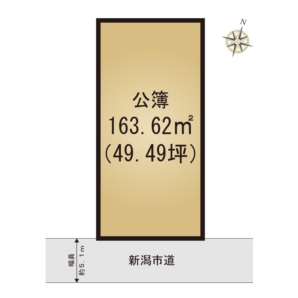 江南区東本町4丁目売地 間取り図
