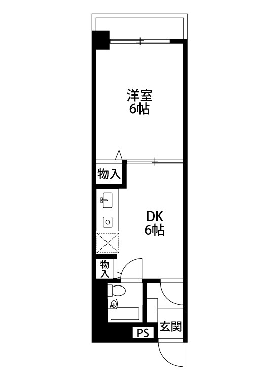 グリーンミナミ古町 間取り図