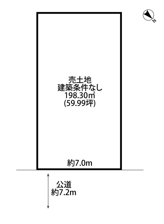 四ツ屋町１丁目売地 間取り図