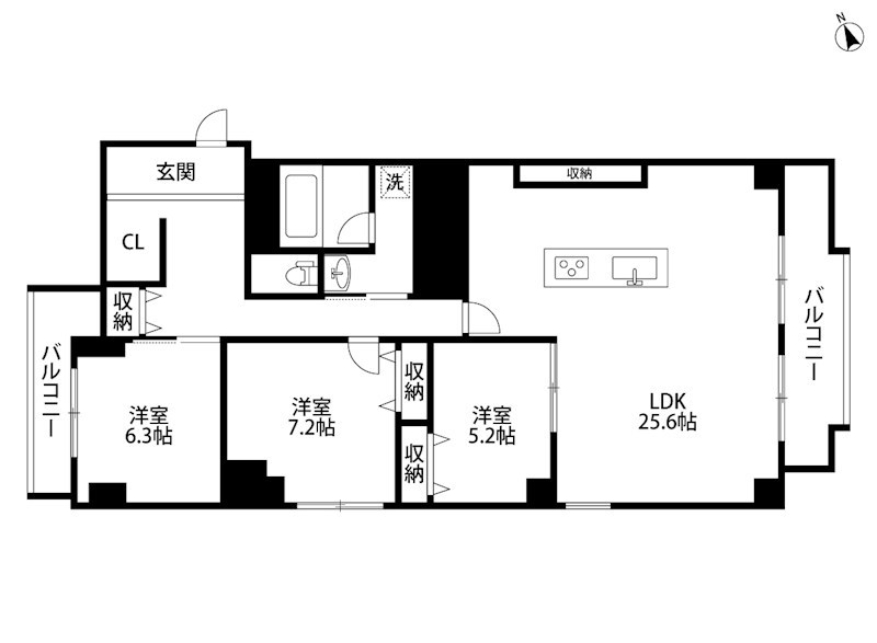 メゾン八千代 305号室 間取り図
