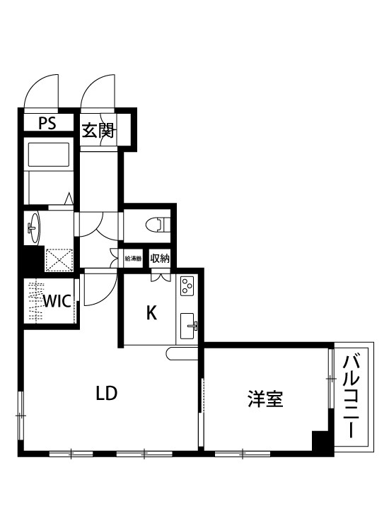 トーカンマンション上大川前 511号室 間取り図
