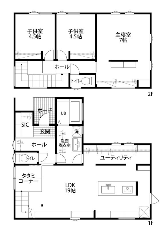 江南区五月町モデルハウス 間取り図