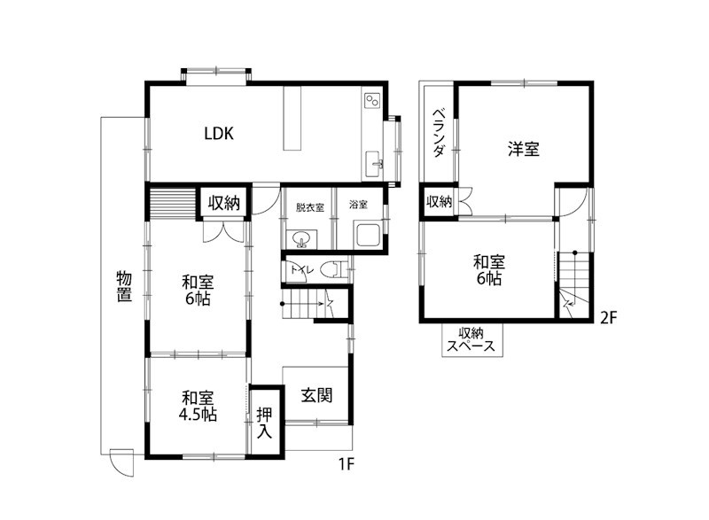 西区上新栄町売戸建 間取り図