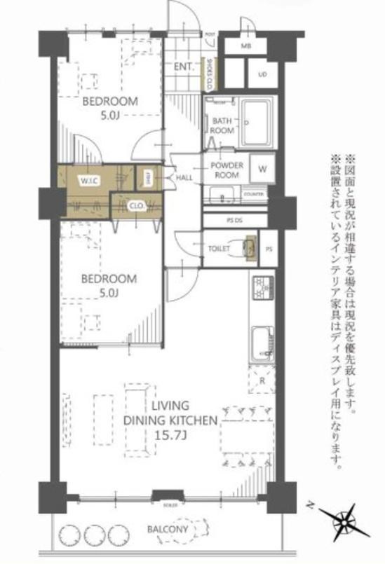 マンション青山カメリア 1011号室 間取り図
