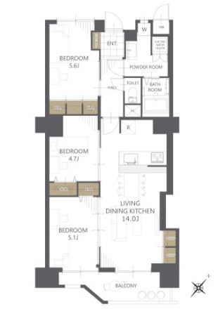 駅南ハイツ 間取り図