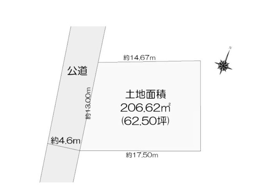 東区中山5丁目売地 間取り図