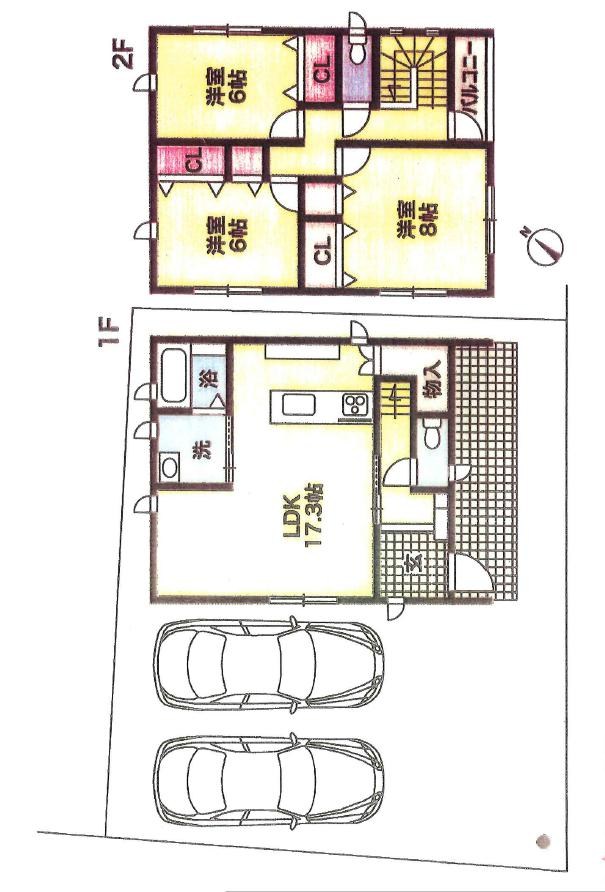 西区小針台新築戸建 間取り図