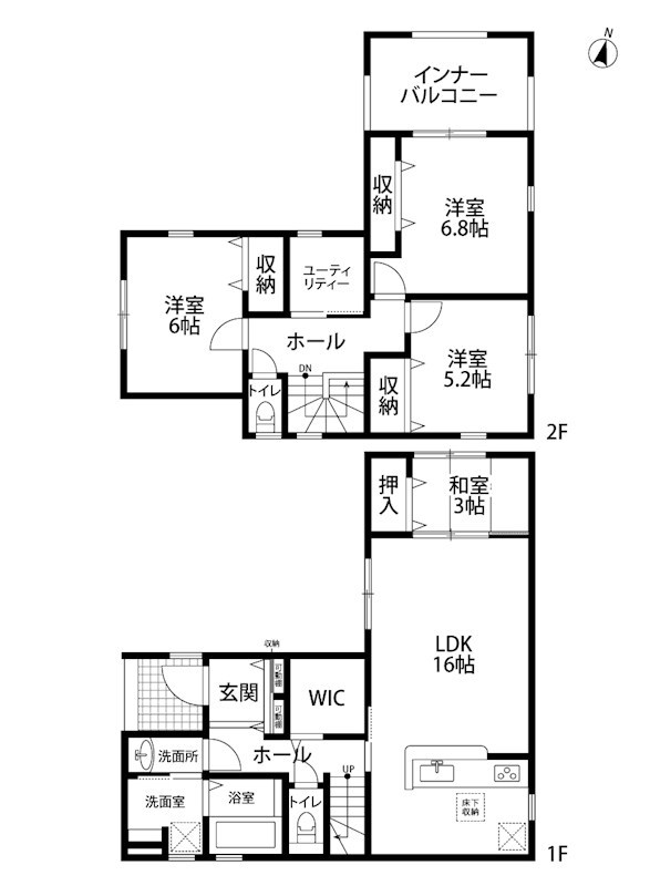 東区新石山第1新築戸建 間取り図