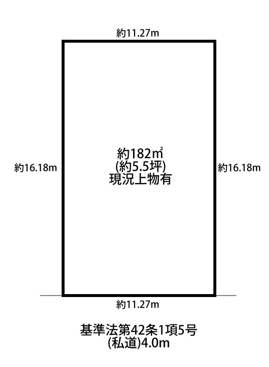 東区紫竹7丁目売土地 間取り図