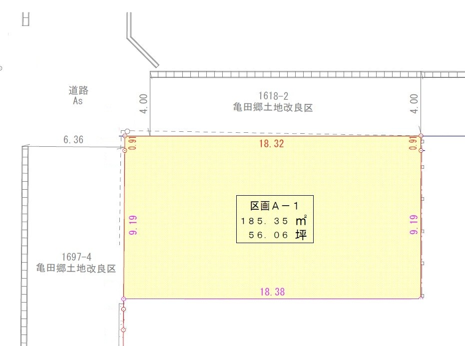 東区紫竹5丁目売地 間取り図