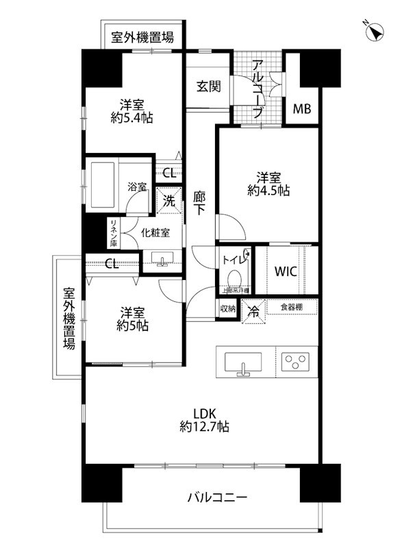ダイアパレス笹口けやき通りネクスト 201号室 間取り図