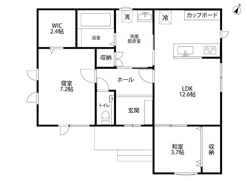 東区上木戸1丁目新築戸建 間取り図