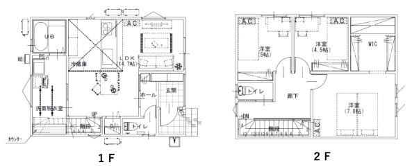 東区南紫竹2丁目新築戸建2号棟 間取り図