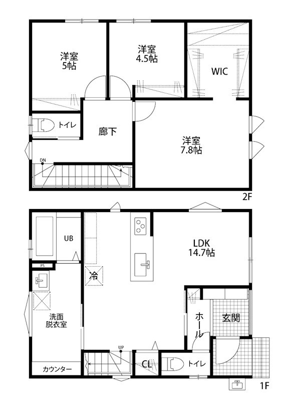 東区南紫竹2丁目新築戸建2号棟 間取り図