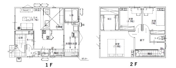 東区南紫竹2丁目新築戸建1号棟 間取り図