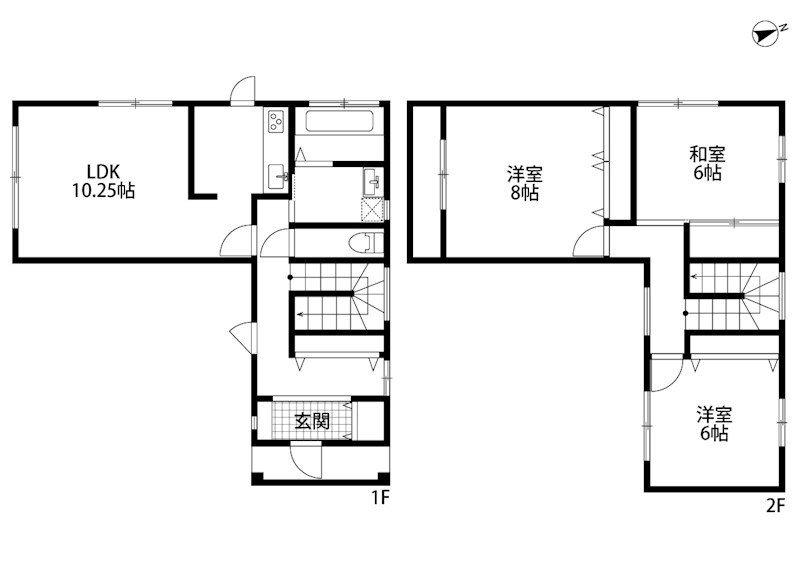 南区大通南4丁目中古住宅 間取り図
