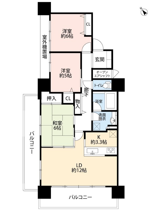 ダイアパレス白山公園前 間取り図