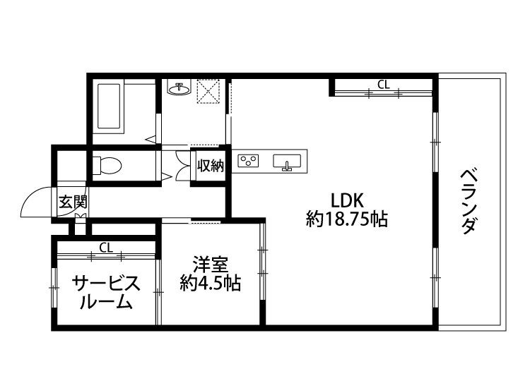 ライフコア駅南 間取り図