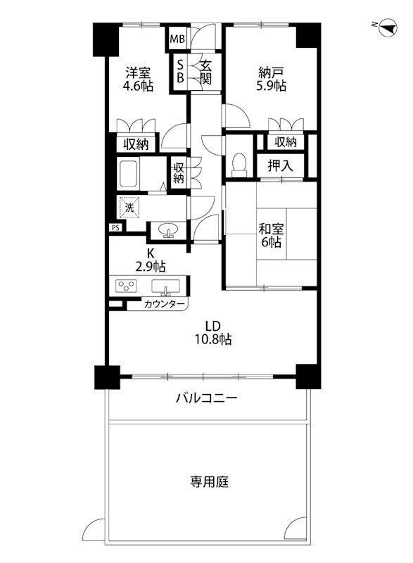 サーパス中山 間取り図